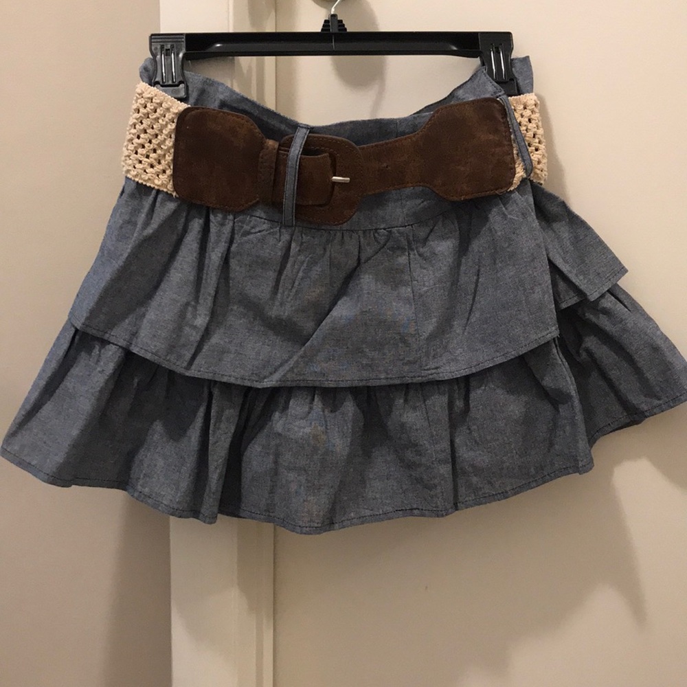 Ruffle Skirt w/ Belt